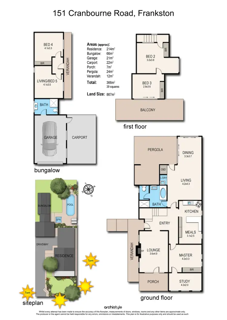 Floorplan of Homely house listing, 151 Cranbourne Road, Frankston VIC 3199