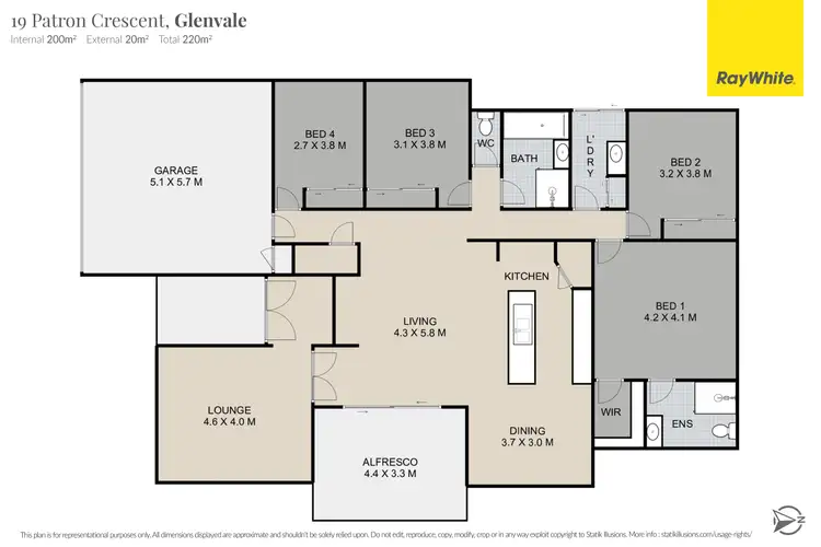 Floorplan of Homely house listing, 19 Patron Crescent, Glenvale QLD 4350