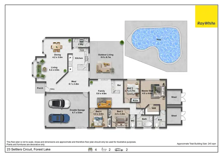 Floorplan of Homely house listing, 23 Settlers Circuit, Forest Lake QLD 4078