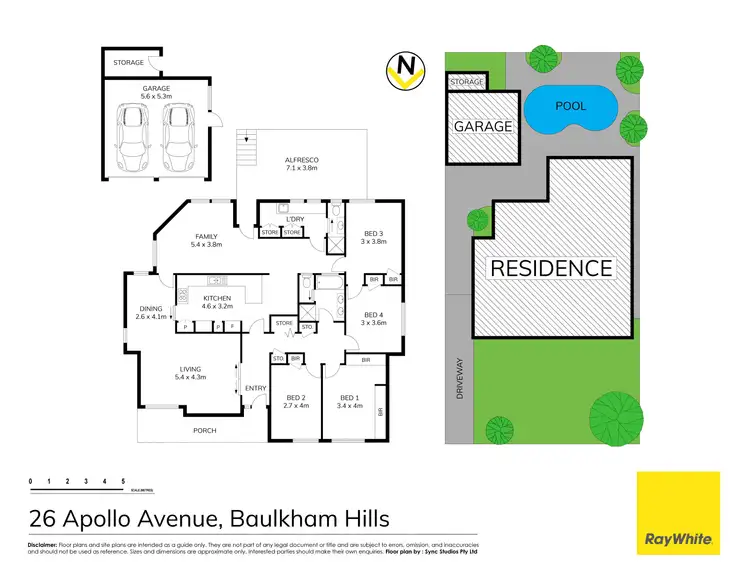Floorplan of Homely house listing, 26 Apollo Avenue, Baulkham Hills NSW 2153