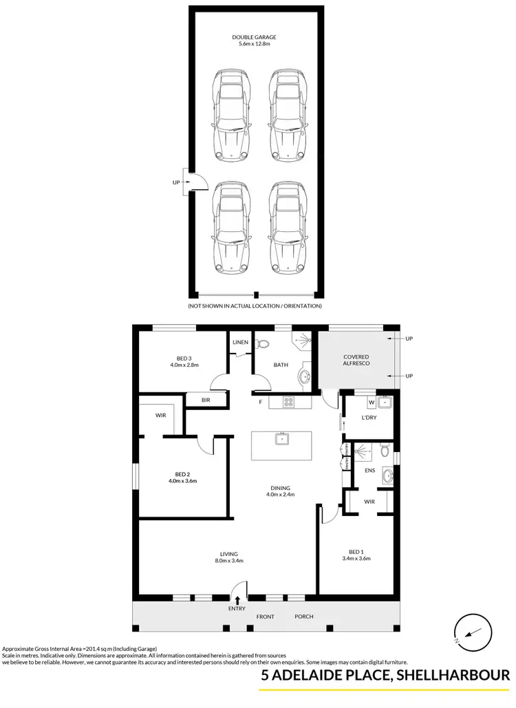 Floorplan of Homely house listing, 5 Adelaide Place, Shellharbour NSW 2529