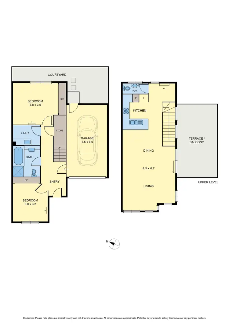 Floorplan of Homely townhouse listing, 3/8 Stewart Street, Pascoe Vale VIC 3044