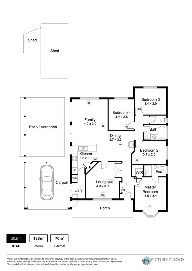 Floorplan of Homely house listing, 1 Crawford Grove, Andrews Farm SA 5114