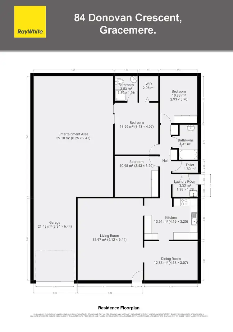 Floorplan of Homely house listing, 84 Donovan Crescent, Gracemere QLD 4702