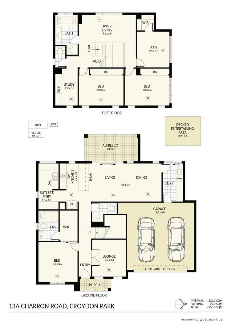 Floorplan of Homely house listing, 13A Charron Road, Croydon Park SA 5008