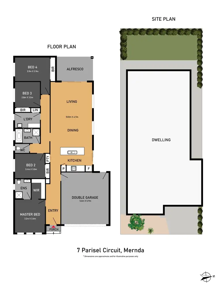 Floorplan of Homely house listing, 7 Parisel Circuit, Mernda VIC 3754