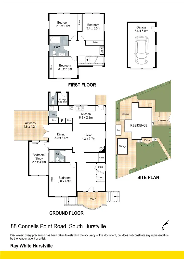 Floorplan of Homely house listing, 88 Connells Point Road, South Hurstville NSW 2221
