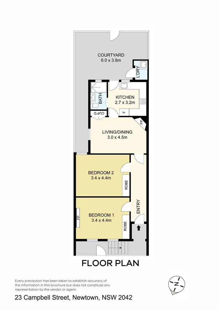 Floorplan of Homely house listing, 23 Campbell Street, Newtown NSW 2042