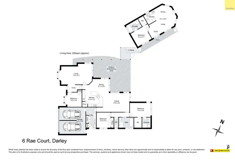 Floorplan of Homely house listing, 6 Rae Court, Darley VIC 3340