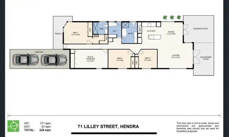 Floorplan of Homely house listing, 71 Lilley Street, Hendra QLD 4011