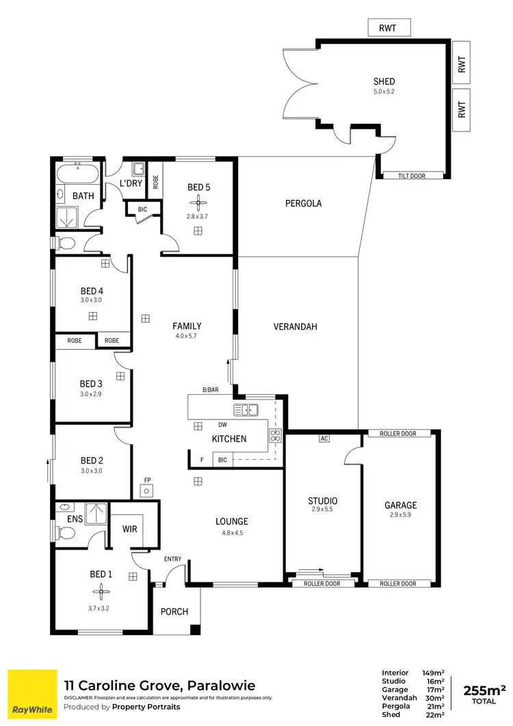 Floorplan of Homely house listing, 11 Caroline Grove, Paralowie SA 5108