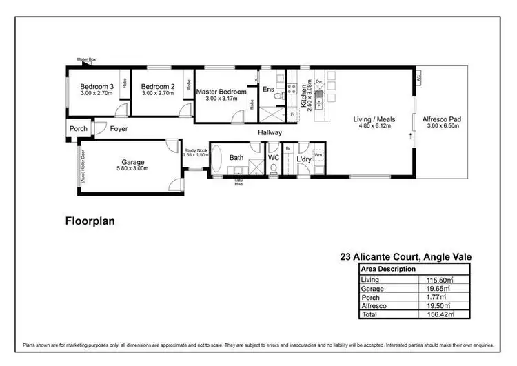 Floorplan of Homely house listing, 23 Alicante Court, Angle Vale SA 5117