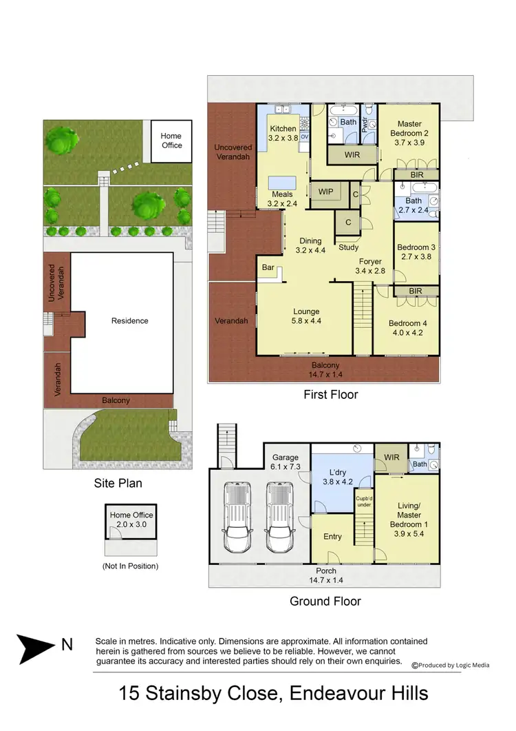 Floorplan of Homely house listing, 15 Stainsby Close, Endeavour Hills VIC 3802