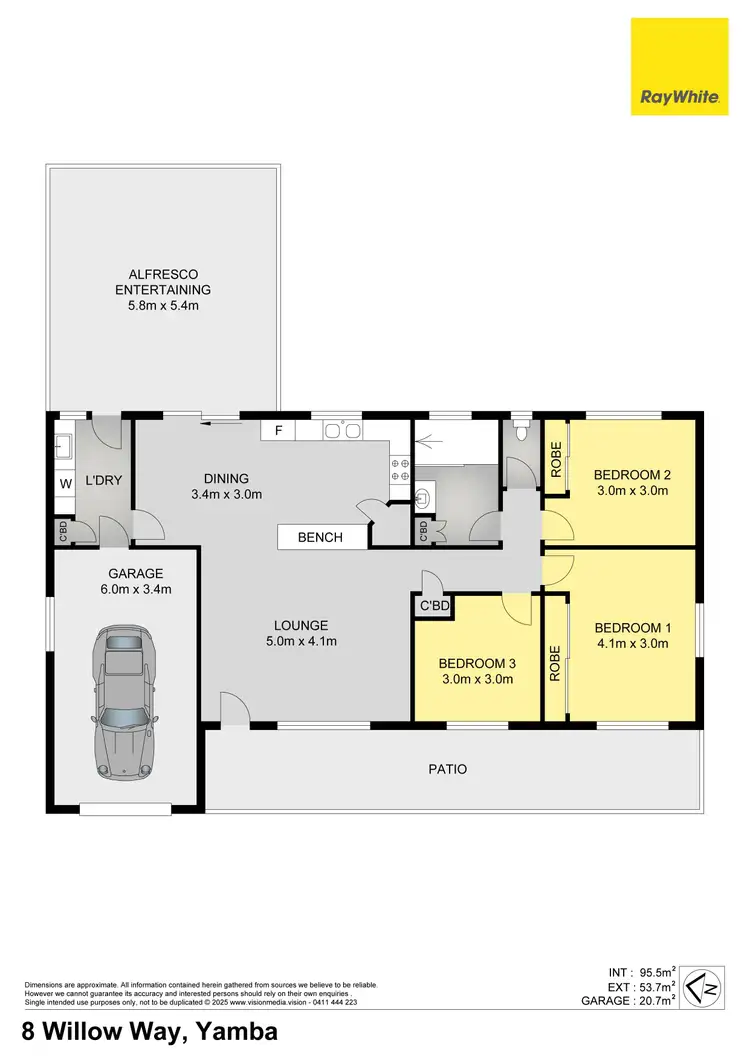 Floorplan of Homely house listing, 8 Willow Way, Yamba NSW 2464