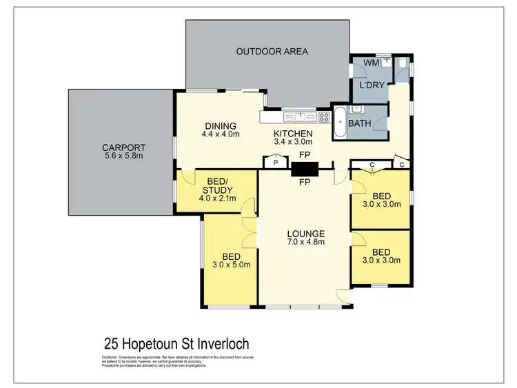 Floorplan of Homely house listing, 25 Hopetoun Street, Inverloch VIC 3996