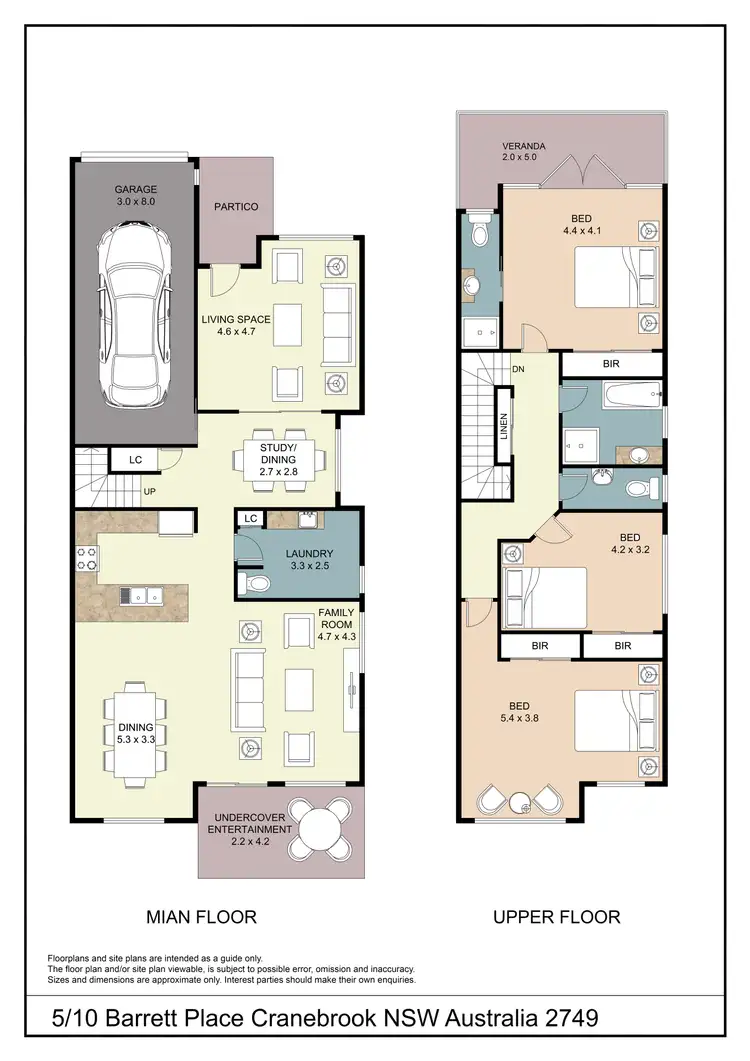Floorplan of Homely townhouse listing, 5/10 Barrett Place, Cranebrook NSW 2749