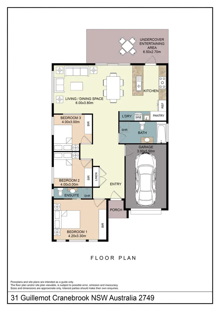 Floorplan of Homely house listing, 31 Guillemot Street, Cranebrook NSW 2749