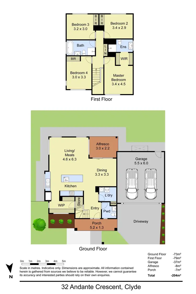 Floorplan of Homely house listing, 32 Andante Crescent, Clyde VIC 3978