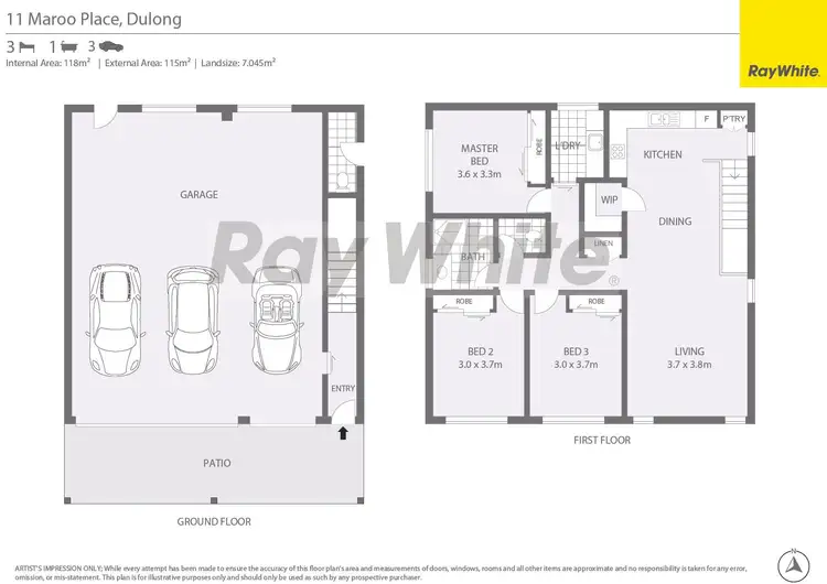 Floorplan of Homely house listing, 11 Maroo Place, Dulong QLD 4560