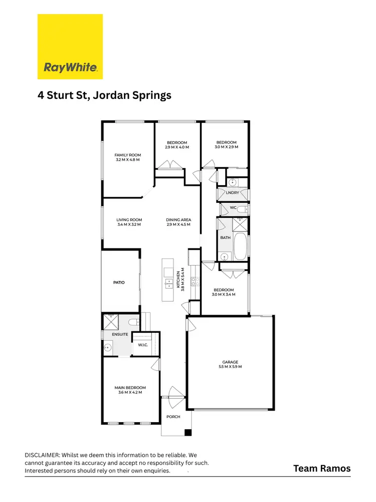 Floorplan of Homely house listing, 4 Sturt Street, Jordan Springs NSW 2747