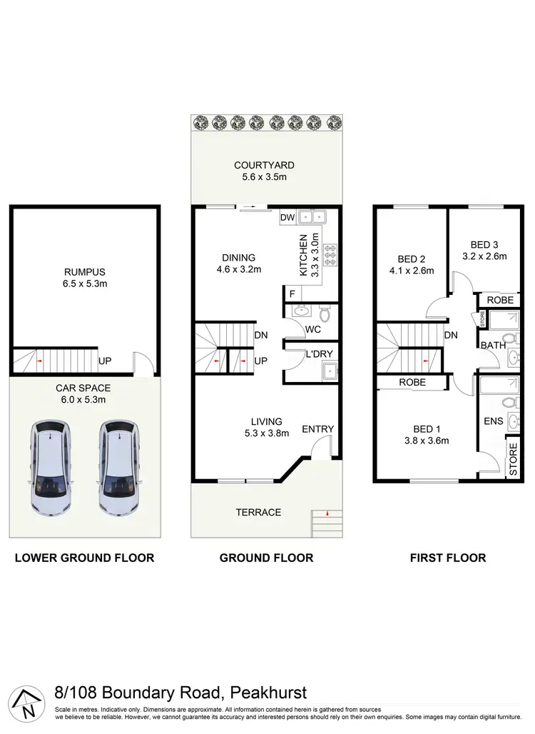 Floorplan of Homely townhouse listing, 8/108-112 Boundary Road, Peakhurst NSW 2210