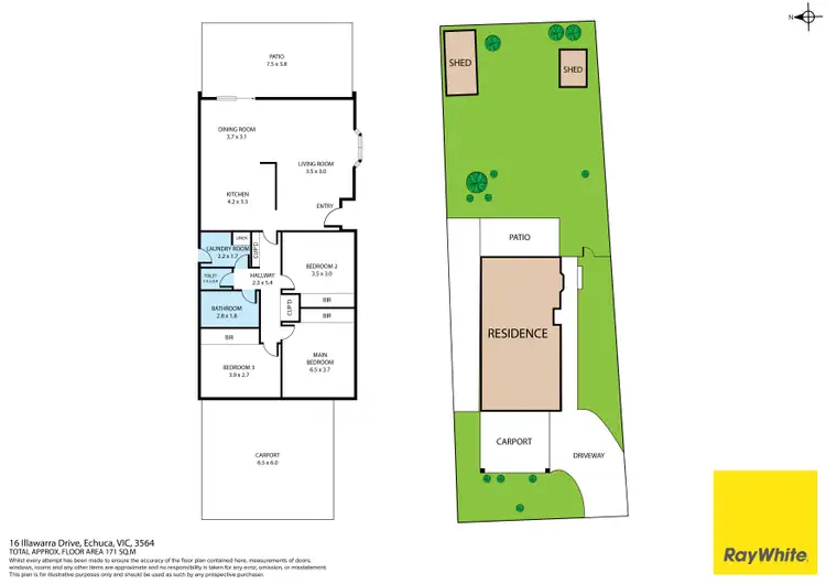 Floorplan of Homely house listing, 16 Illawarra Drive, Echuca VIC 3564