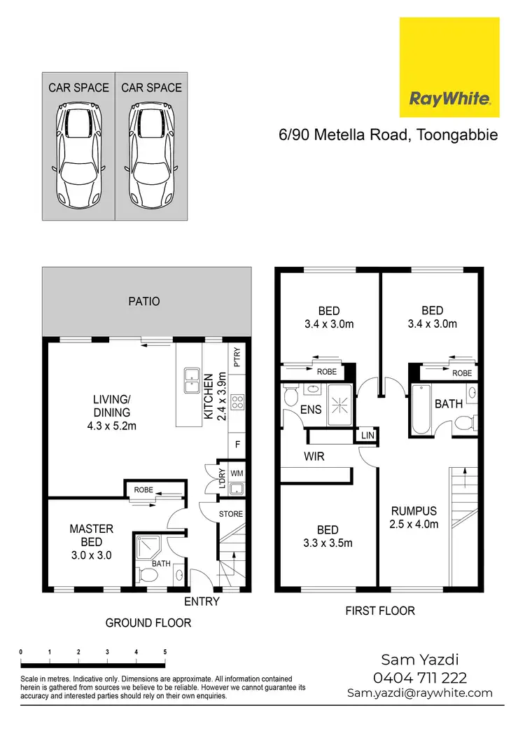 Floorplan of Homely townhouse listing, 6/90 Metella Road, Toongabbie NSW 2146