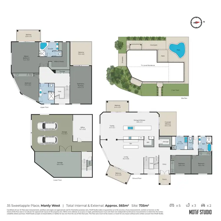 Floorplan of Homely house listing, 35 Sweetapple Place, Manly West QLD 4179