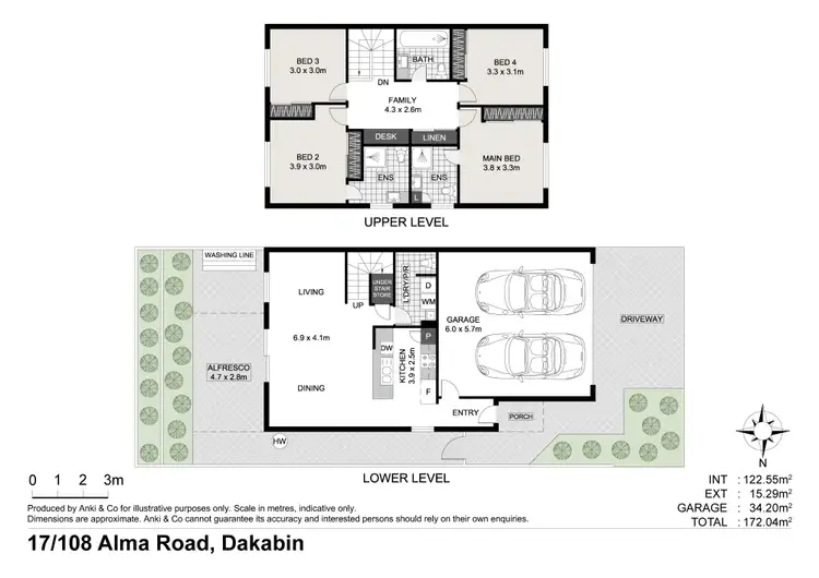Floorplan of Homely townhouse listing, 17/108 Alma Road, Dakabin QLD 4503