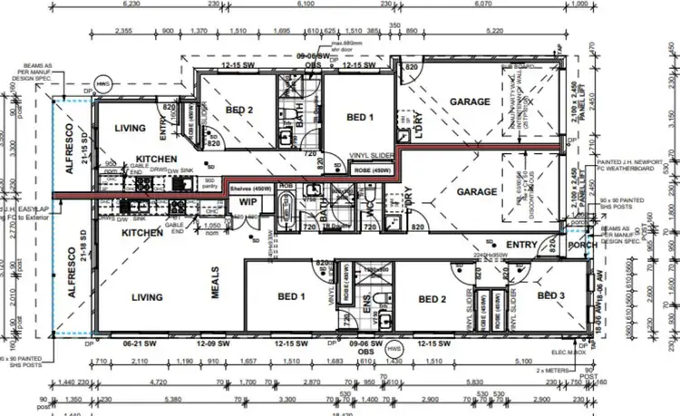 Floorplan of Homely semi-detached listing, 1/85 Pauls Road, Upper Caboolture QLD 4510