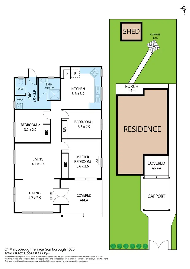 Floorplan of Homely house listing, 24 Maryborough Terrace, Scarborough QLD 4020
