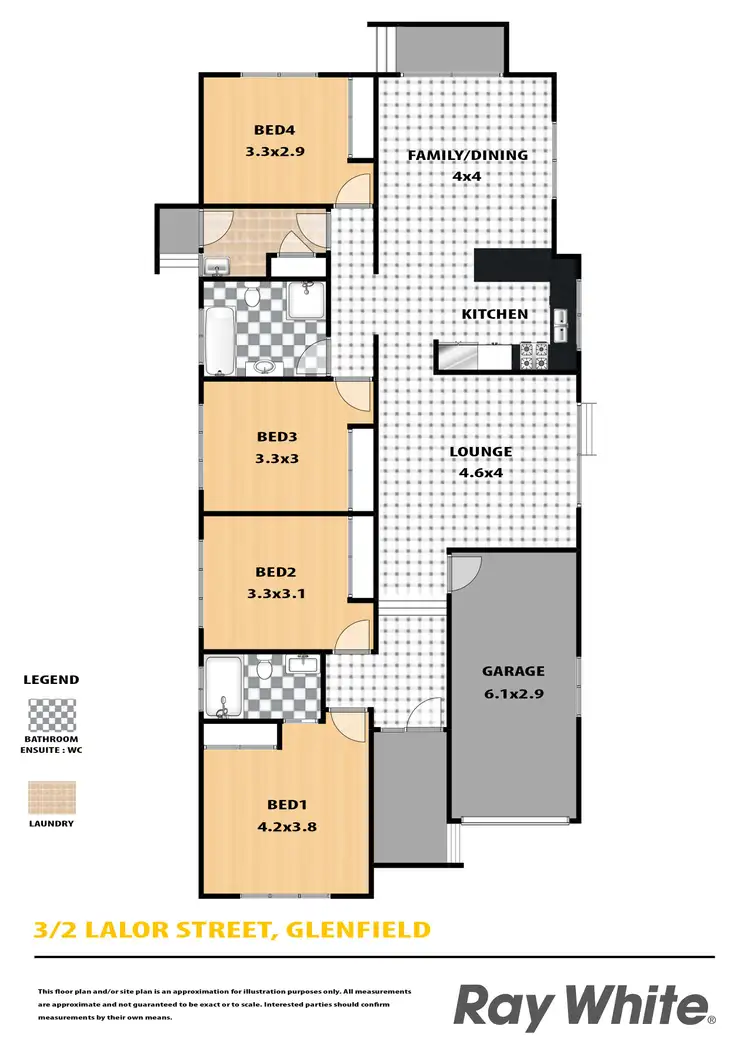 Floorplan of Homely house listing, 3/2 Lalor Street, Glenfield NSW 2167