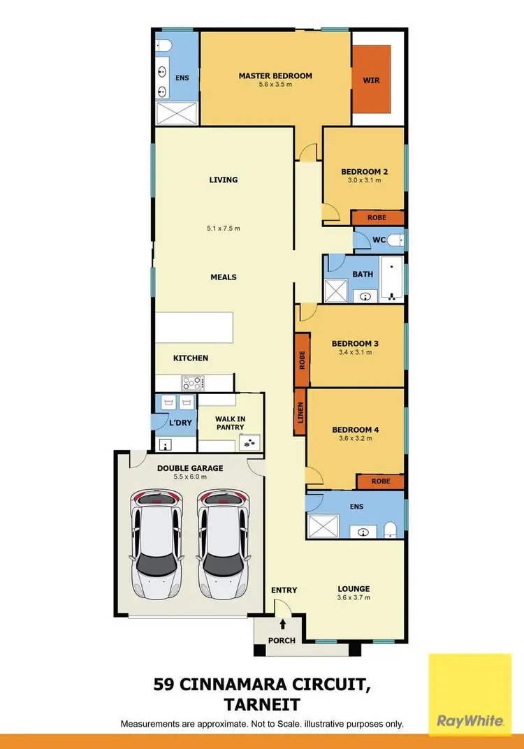 Floorplan of Homely house listing, 59 Cinnamara Circuit, Tarneit VIC 3029