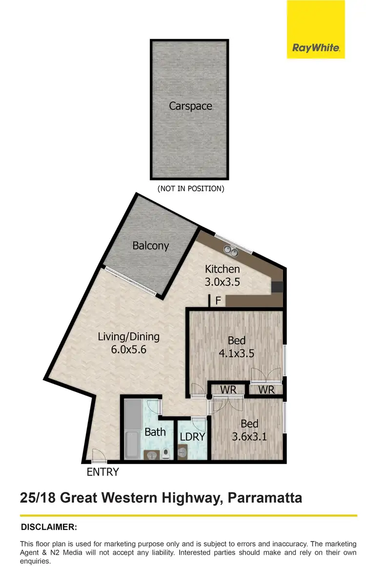 Floorplan of Homely apartment listing, 25/18-20 Great Western Highway, Parramatta NSW 2150