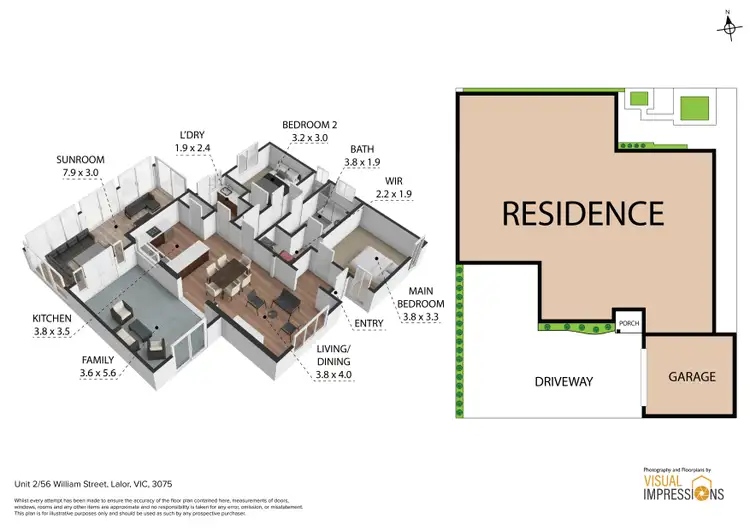 Floorplan of Homely unit listing, 2/56 William Street, Lalor VIC 3075