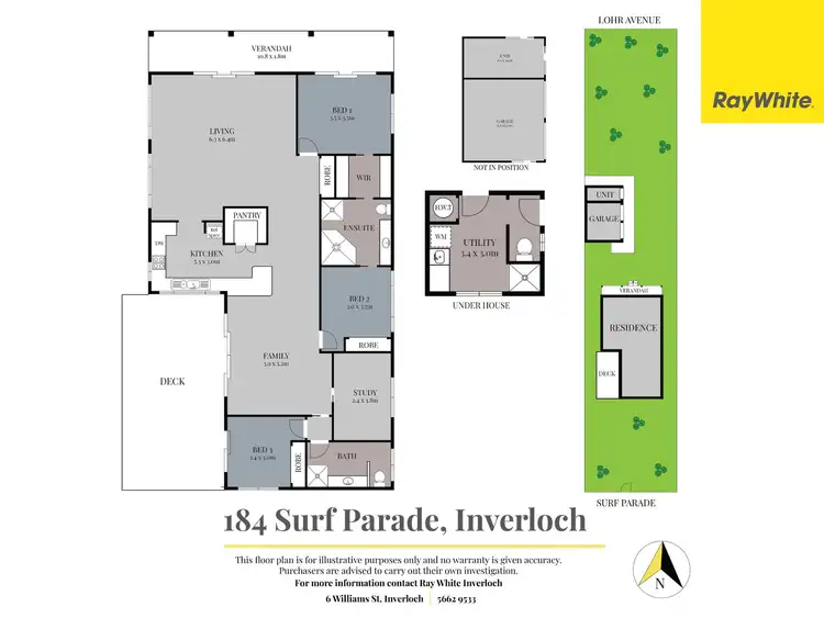 Floorplan of Homely house listing, 184 Surf Parade, Inverloch VIC 3996