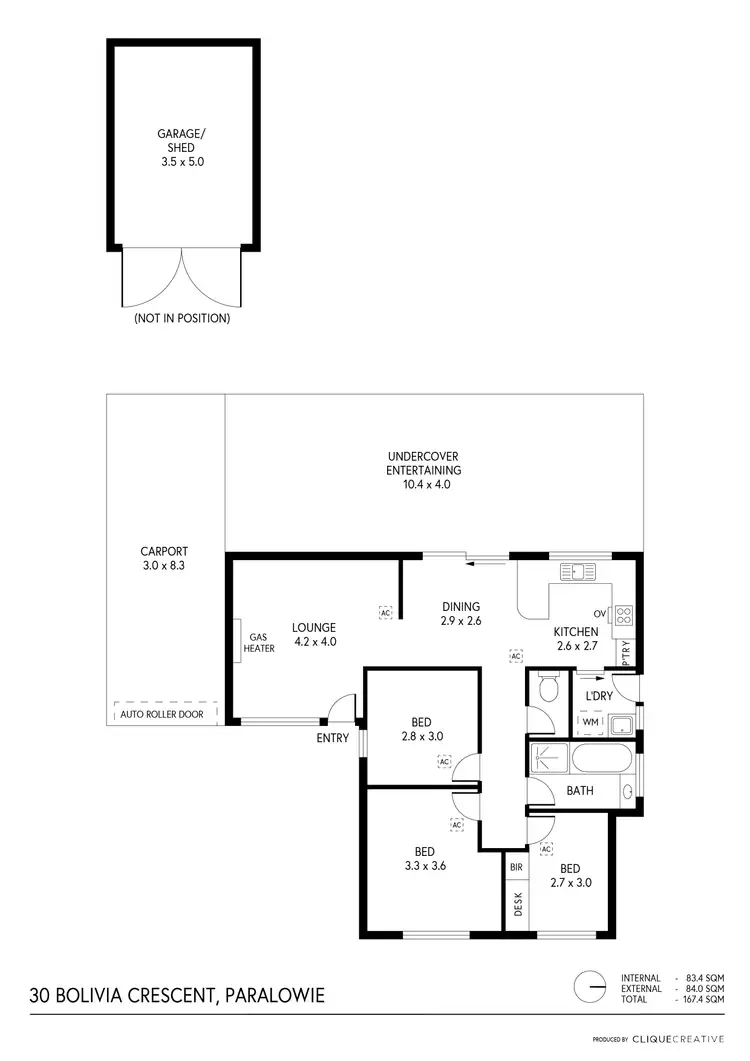 Floorplan of Homely house listing, 30 Bolivia Crescent, Paralowie SA 5108