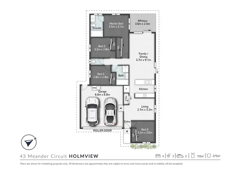 Floorplan of Homely house listing, 43 Meander Circuit, Holmview QLD 4207