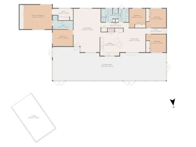 Floorplan of Homely house listing, 20 Kythera Road, Emerald QLD 4720