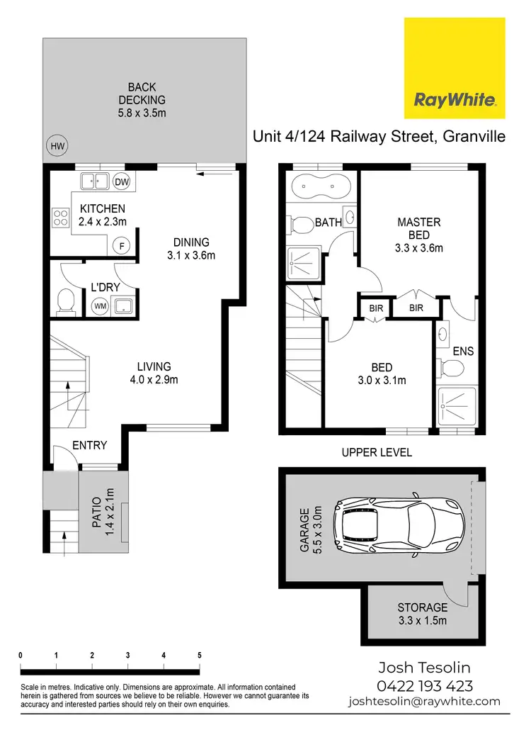 Floorplan of Homely townhouse listing, 4/124 Railway Street, Granville NSW 2142