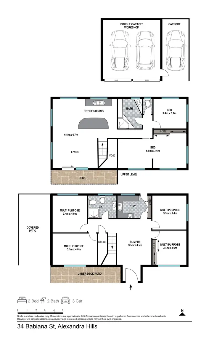 Floorplan of Homely house listing, 34 Babiana Street, Alexandra Hills QLD 4161