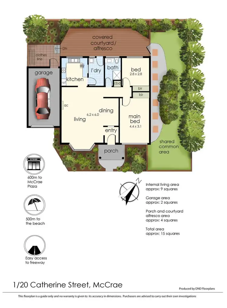Floorplan of Homely house listing, 1/20 Catherine Street, Mccrae VIC 3938