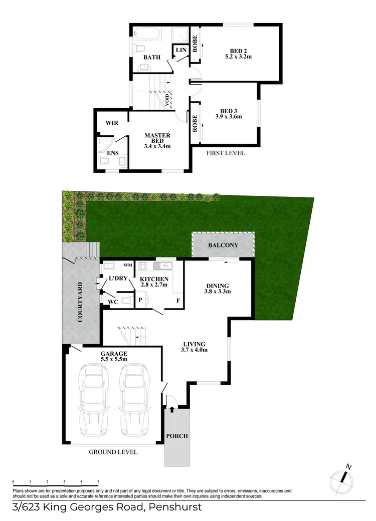 Floorplan of Homely townhouse listing, 3/623 King Georges Road, Penshurst NSW 2222