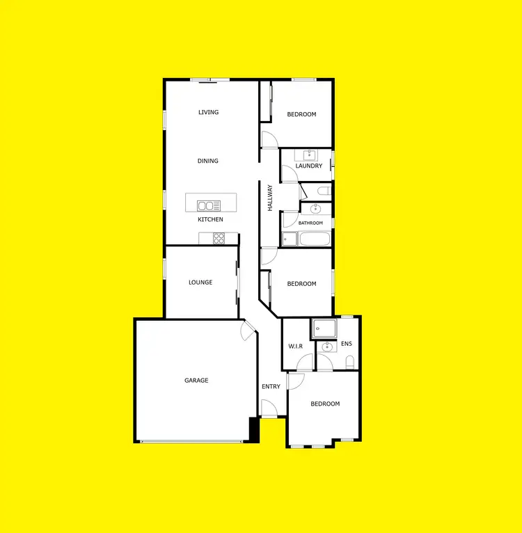Floorplan of Homely house listing, 11 Kossman Court, Irymple VIC 3498