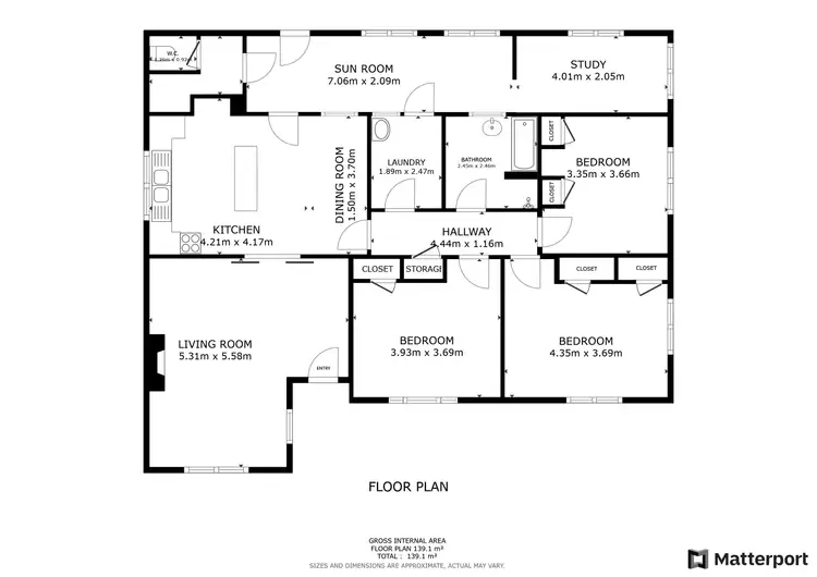 Floorplan of Homely rural property listing, 138 Pickering Lane, Speewa NSW 2735