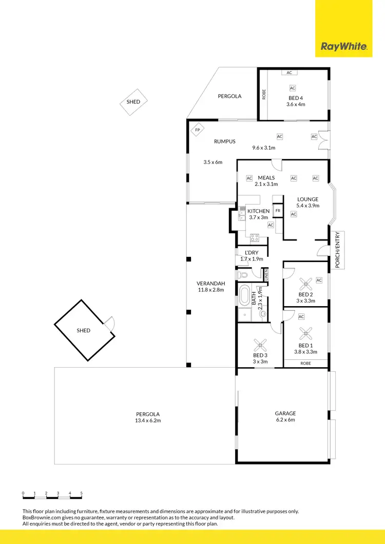 Floorplan of Homely house listing, 6 Mountbatten Grove, West Beach SA 5024