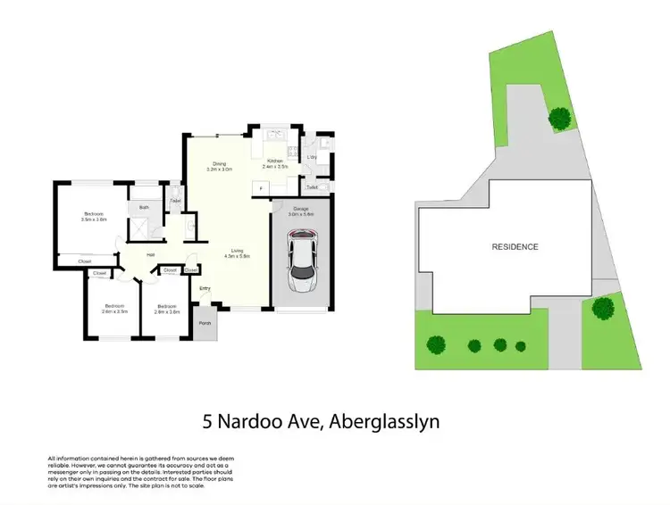 Floorplan of Homely house listing, 5 Nardoo Avenue, Aberglasslyn NSW 2320