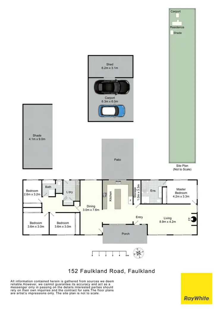 Floorplan of Homely rural property listing, 152 Faulkland Road, Gloucester NSW 2422