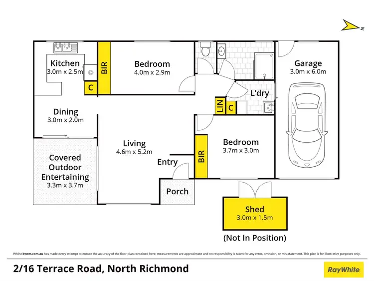 Floorplan of Homely villa listing, 2/16-18 Terrace Road, North Richmond NSW 2754
