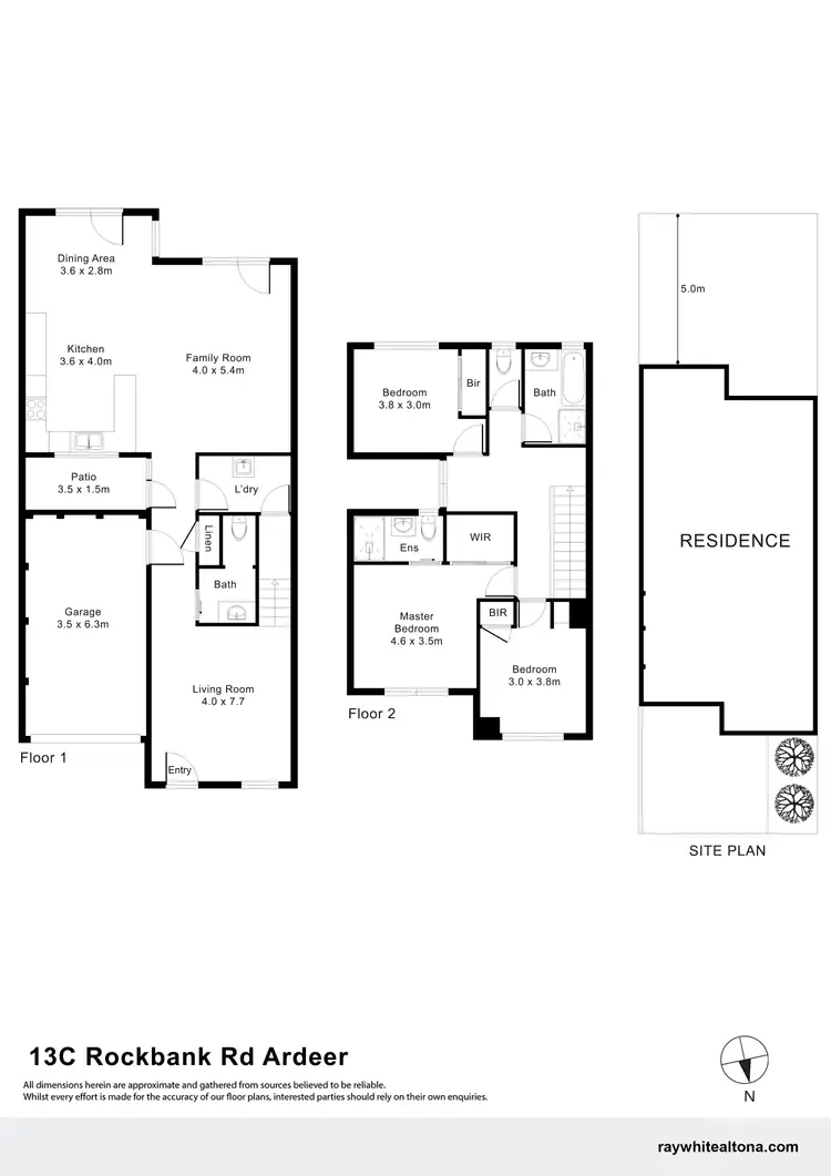 Floorplan of Homely townhouse listing, 13C Rockbank Road, Ardeer VIC 3022